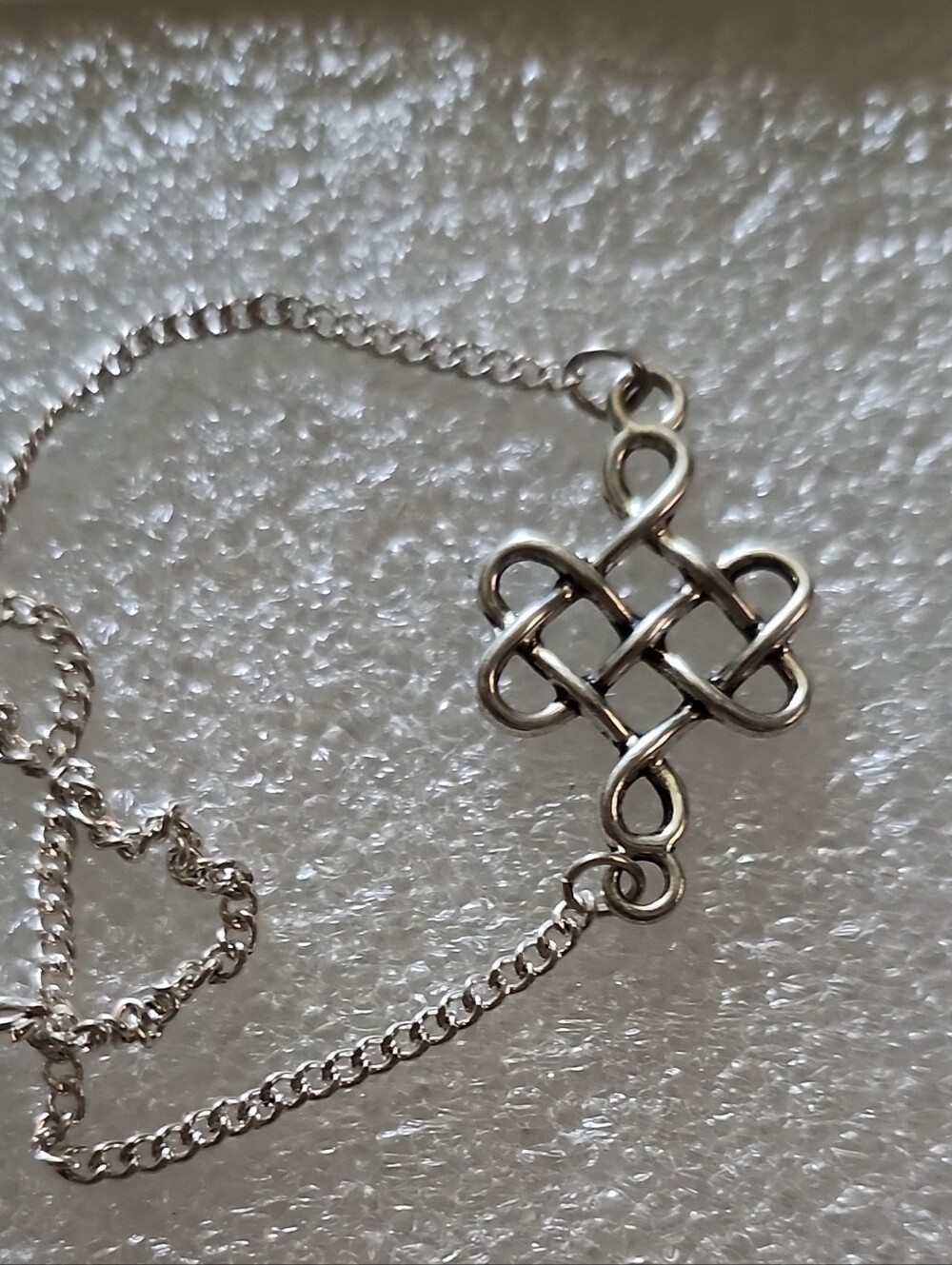 Hand Crafted Silver Infinity Celtic Knot Bracelet / Anklet - Women Jewelry